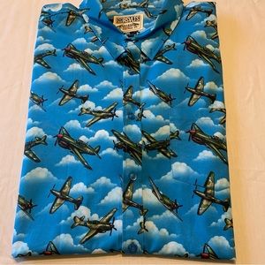 RSVLTS Mens Size 3XL B-150 Bomber  Airplanes Blue, Green The Roosevelts